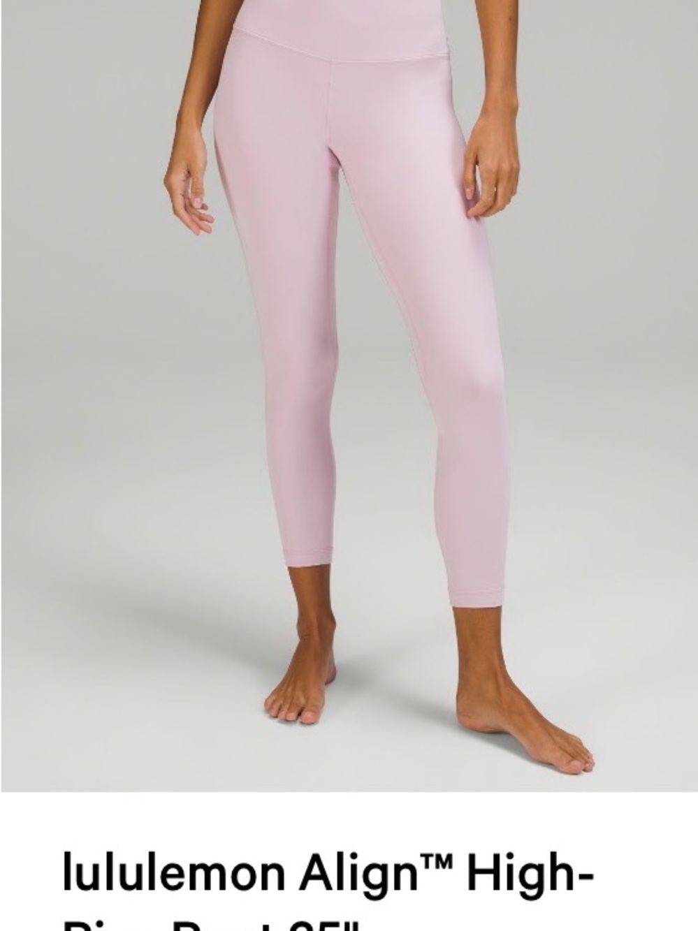 lululemon athletica Align High-Rise Crop Leggings - Pale Pink